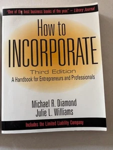 How to Incorporate Third Edition Handbook and Guide Included LLC and Tax Forms - Picture 1 of 10