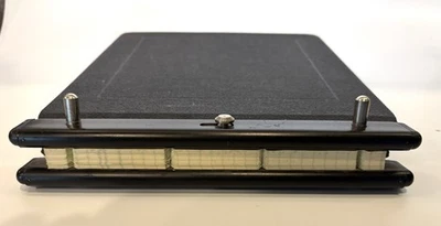 Libro de contabilidad vintage Wilson Jones Raven Cycolok carpeta negra 241-20N 11"x9" Foto 1 de 4