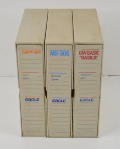 Vintage Eagle Computer 3 Ręczny zestaw w pudełkach MS-DOS PC Spirit GW Basic "Basica" - Zdjęcie 1 z 9