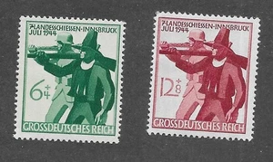 MNH Briefmarkensatz Deutschland Sc B278-279 1944 Schießspiele Innsbruk Österreich - Bild 1 von 1