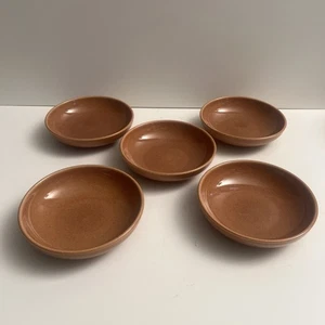 (5) Ciotole frutta dessert vintage MCM Russel Wright Irochese albicocca matura 5 1/2" - Foto 1 di 8