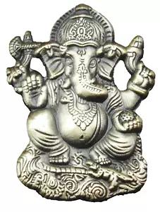 Ganesha Pin Badge Ganesa Ganapati Ganesh Pillaiyar Hindu Brooch - Picture 1 of 3