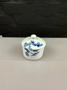 Royal Worcester Blue Peony 2007 Oval Covered / Lidded Sugar Bowl - Picture 1 of 5
