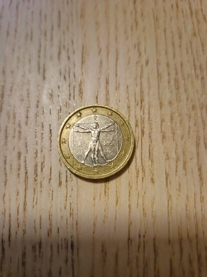 1 euro coin, Italy 2008, Leonardo Da Vinci - Image 1 of 1