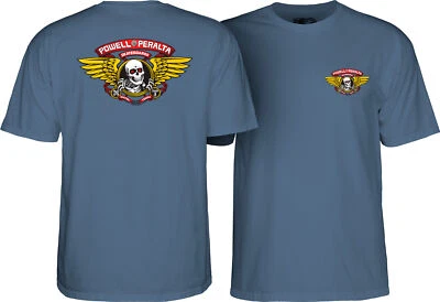 Powell Peralta WINGED RIPPER Skateboard T Shirt INDIGO BLUE - Image 1 of 3