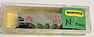 (N) Minitrix 3276 Hopper Car Southern Pacific SP#400055 Gray Great 8.5/10 - Picture 1 of 16