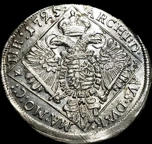 1725 Hungary, Silver 1/4 Thaller of Charles VI. Baia Mare Nagybanya . - Picture 1 of 2