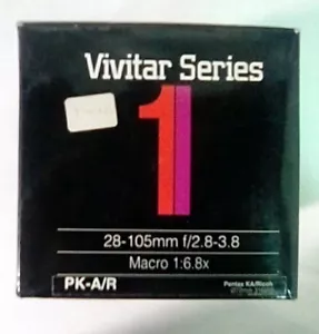 Vivitar Series 28-105mm/f2.8-3.8 Macro 1:6.8x Lens for Pentax KA/Ricoh (NEW!) - Picture 1 of 2