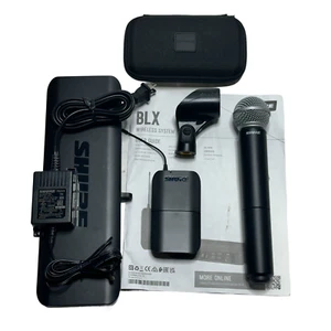 Shure BLX1288/MX153 Wireless Combo System with SM58 Handheld Earset Mic H11 Band - Picture 1 of 7