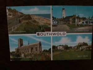 Southwold Postcard - North Parade, South Green + 2 more views. 7/8/1973. VGC. - Picture 1 of 3
