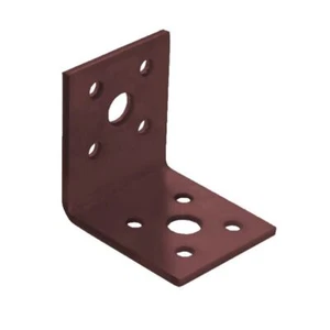 Nuovo 20 X Bpc Resistente ad Angolo Staffe Marrone Doppio Rivestito 45mm X 40mm - Bild 1 von 1