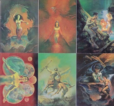 Boris Vallejo 3 1993 Imágenes de Cómic Completo Cromo Inserto Juego de Tarjetas C1 - C6 Foto 1 de 2