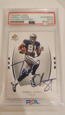 Terrell Owens PSA/DNA Certified Auto Trading Card Dallas Cowboys