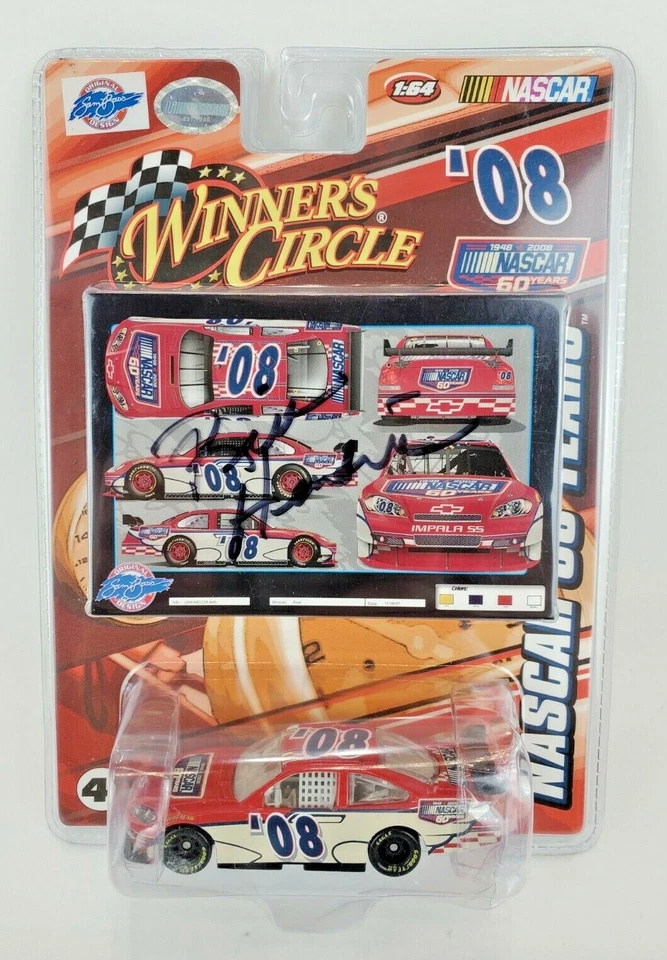 Rick Hendrick 签名 2008 1/64 Winner's Circle Nascar 压铸汽车 60 年 08 1:64 — 第 1/4 张图片