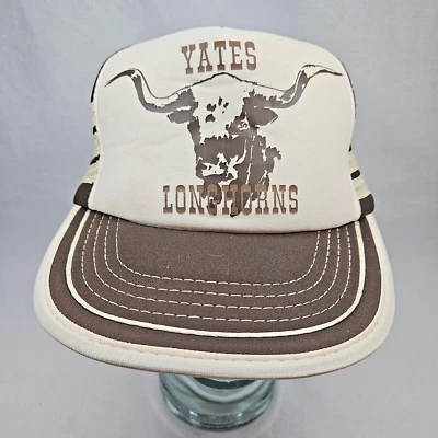 De colección 3 Rayas Espuma Camionero Snapback Sombrero Yates Longhorns Alpine, Texas Foto 1 de 4