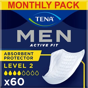 TENA Men Absorbent Protector Incontinence Pads, Level 2, 60 Incontinence Pads (1 - Picture 1 of 12