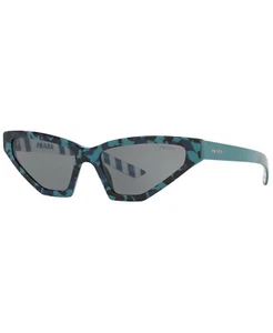 NWT Authentic Prada PR 12VS 57 Camuflage Green/Grey Butterfly Millenn Sunglasses - Picture 1 of 7