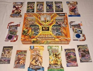 🔥Tapu Koko Figure Box w/ Pokemon Breakpoint Fates Collide Primal Clash & More🔥 - Picture 1 of 8