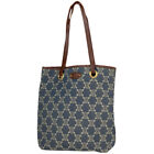 CELINE Macadam Pattern Tote Bag Shoulder Bag Shoulder Bag Tote Bag denim Blu...