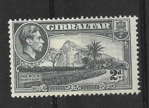 GIBRALTAR, KGV1 1938 DEFINS, 2d SG 124B, sin montar o nunca montado gato £4,25 - Imagen 1 de 1