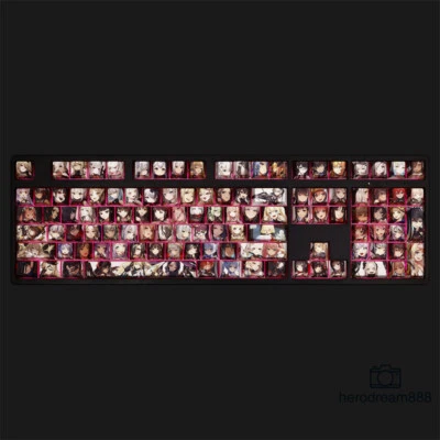 NIKKE The Goddess of Victory Keycaps 108 Keys Dye-sub PBT for Cherry MX Keyboard - Image 1 of 4