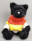 Boyds Bear Midnight C. Sneakypuss 8" 1995 Retired Jointed Plush Cat