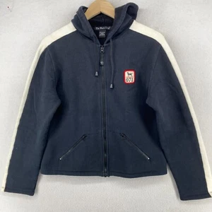 THE BLACK DOG Hoodie Youth Kids L Full Zip Sweatshirt 071 Black White - Picture 1 of 12
