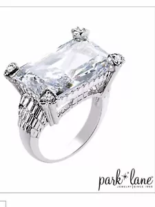 Park Lane ""ATEMLOS"" Ring echte CZ's & Swarovski Kristalle atemberaubend! Größe 9 - Bild 1 von 3