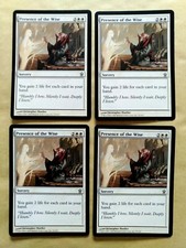 4x presence of the wise-mtg saviors of kamigawa sok uncommon Excellent (EX)