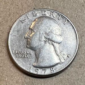 1978 D Washington Quarter Filled in Mint Mark and Date On Edge Rare Error Coin