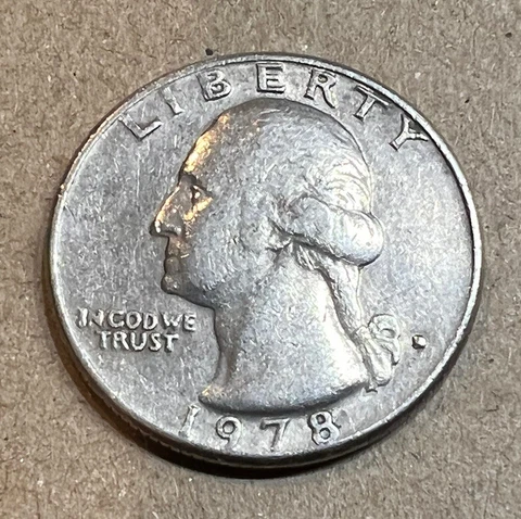 1978 D Washington Quarter Filled in Mint Mark and Date On Edge Rare Error Coin Cover