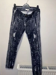 IRO β’ Lambeth Low Rise Animal Print Skinny Jeans w28 uk10 - Picture 1 of 7