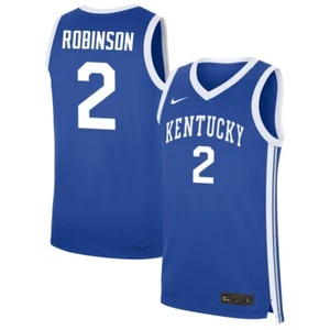 Kentucky Wildcats Jaxson Robinson #2 Nike Royal NIL Official NCAA Player Jersey - Picture 1 of 1