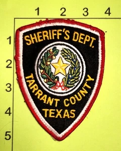 Tarrant County Sheriff's Deparment Patch Texas Vintage Embroidered Shoulder - Picture 1 of 1