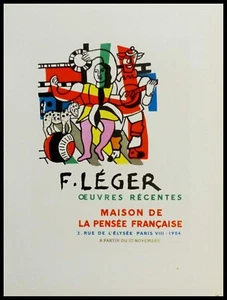 Fernand LEGER, lithograph - oeuvres récentes, Musée de la pensée - 1959 - Picture 1 of 1