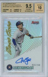 ALEX BREGMAN 2017 Bowmans Best Best Cuts AUTO / AUTOGRAPH #d /150 BGS 9.5 / 10 - Picture 1 of 2