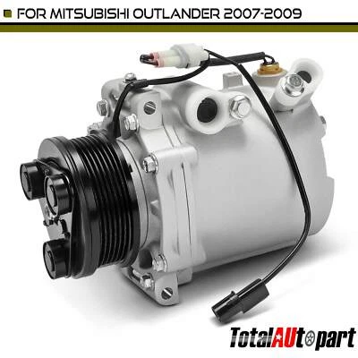 Compresor de aire acondicionado con 6 ranuras para Mitsubishi Lancer 2008-2011 Outlander 2007-2009 Foto 1 de 4