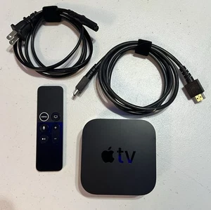 Apple TV 4K A1842 64GB (5th Gen.)-(4k 1st Gen), Siri Remote, Power Cable & HDMI - Picture 1 of 2