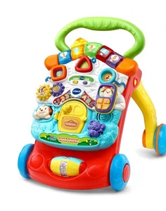 VTech Stroll & Discover Activity Walker + Accessories, Baby Toddler Toy Fold Up - Picture 1 of 2
