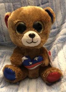 Ty Beanie Boos 6” Stars the Patriot Bear (Cracker Barrel Exclusive) NMWNMT 2014 - Bild 1 von 8