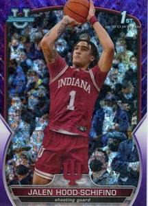 JALEN HOOD-SCHIFINO 2022-23 Bowman U Chrome 1st Purple Refractor /399 LA Lakers - Picture 1 of 2