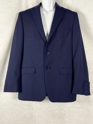 Blazer Lauren Ralph Lauren Masculino 38R Jaqueta Azul Casaco Esportivo Listrado 100% Lã - Imagem 1 de 4