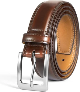 Cinturones de Vestir para Hombre de Cuero Genuino Hechos a Mano Clasicos para Us - Foto 1 di 12