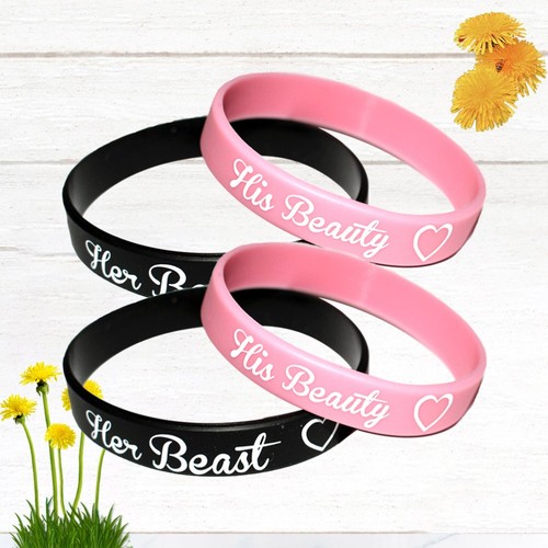 4 PEZZI Coppia Braccialetti Partner Bracciali Amanti Braccialetti San Valentino