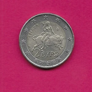 GRIECHENLAND 2 EURO 2002-S VZ-AU MYTHOS OF THE ABDUCTION OF EUROPA,THE TOCHTER OF THE PH - Bild 1 von 2