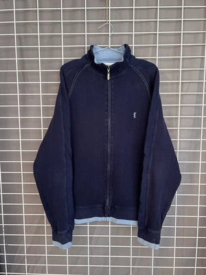 Sudadera Yves Saint Laurent Vintage Cremallera Completa Para Hombre Talla L Azul Marino Suéter Foto 1 de 4