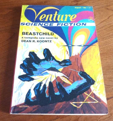 VENTURE SCIENCE FICTION  AUGUST 1970  "BEASTCHILD"   DEAN KOONTZ   GOTHIC TERROR Foto 1 de 3