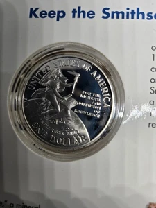 1996 Smithsonian Institution 150th Anniversary Silver Dollar – 90% Silver Proof - Picture 1 of 7
