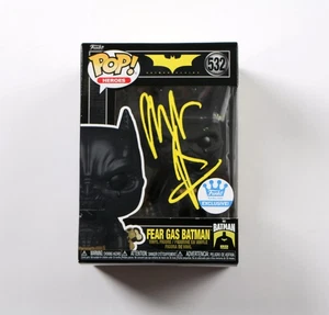 Christian Bale Signed Funko Pop 532 Fear Gas Batman Batman Begins Beckett - Picture 1 of 6