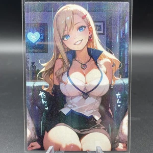 Rebecca Bluegarden Anime Waifu Card Doujin ACG Goddess Holo - Picture 1 of 4